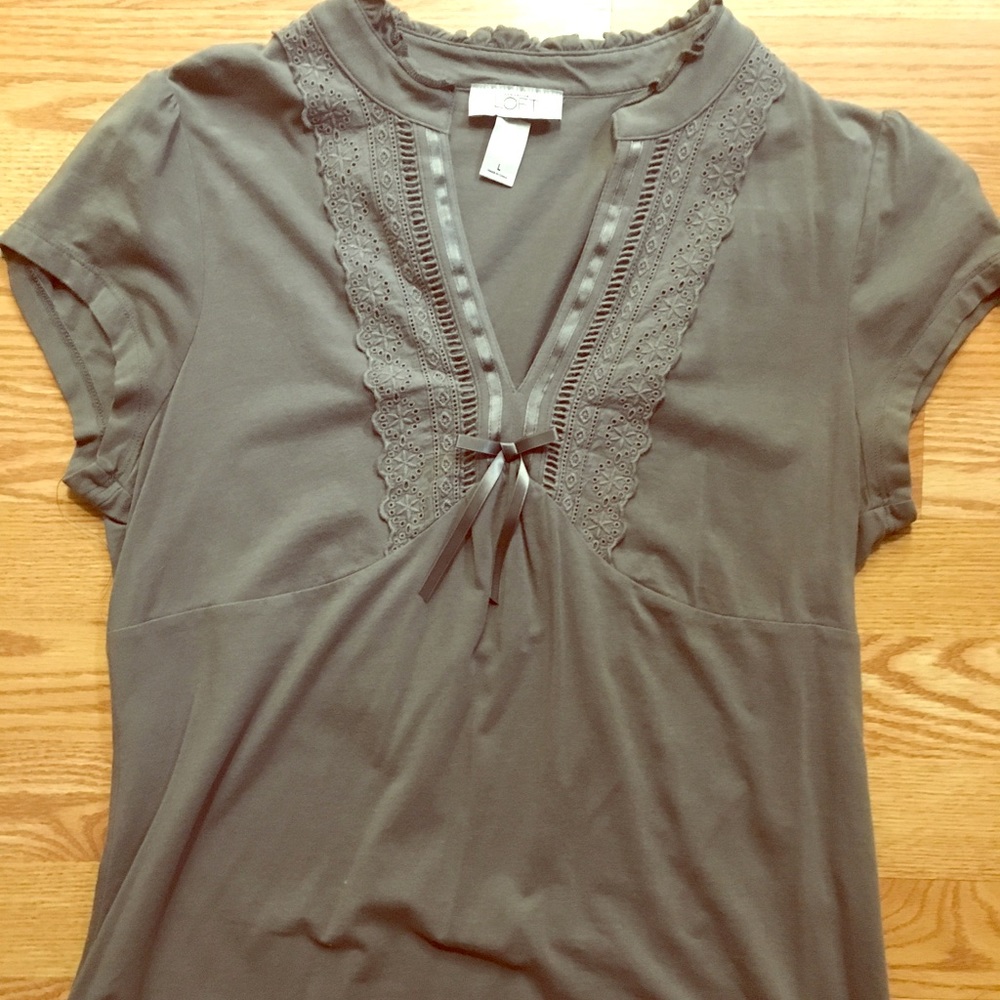 Gray top from Loft